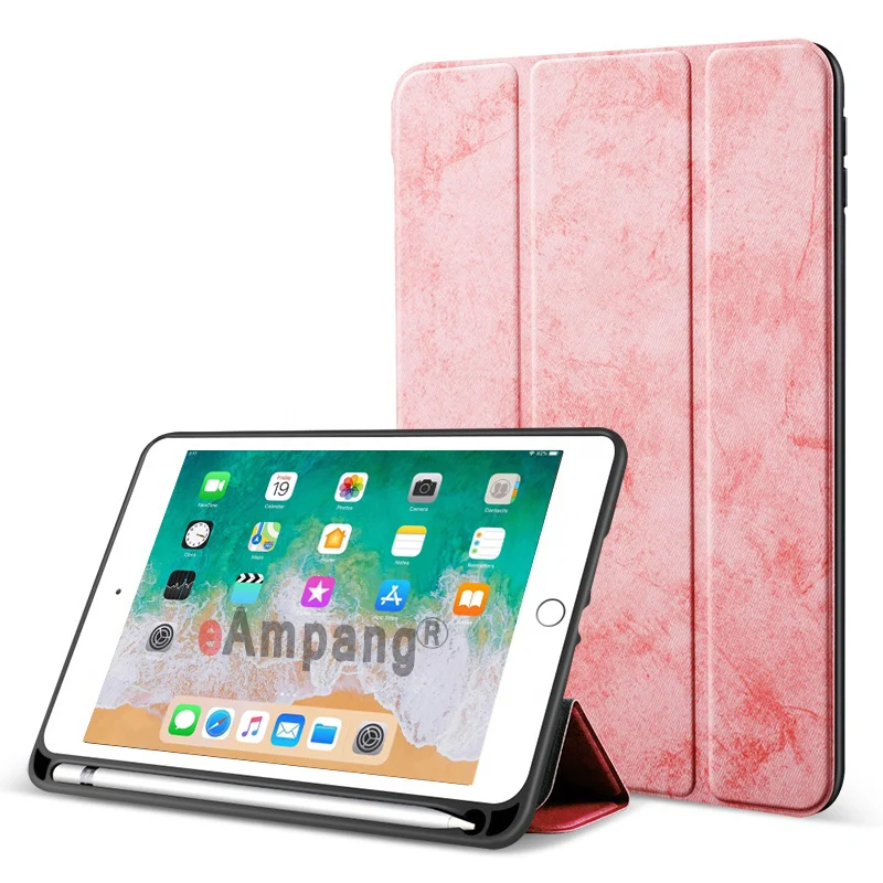 Pink Orange For iPad 10 2 2019 Case with Pencil Holder for Apple iPad 7 7th Generation A2197