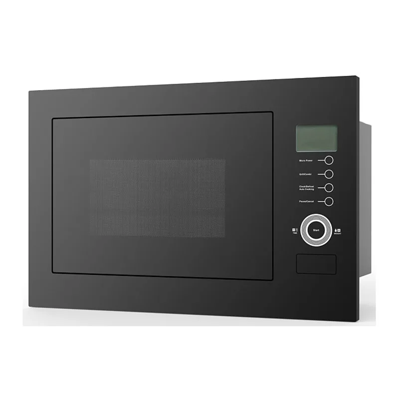 Black crystal glass Полностью автоматический Многофункциональный Интеллектуальный светильник из нержавеющей стали с волнистой духовкой, бытовая 25 литровая Встраиваемая микроволновая печь - Цвет: Black crystal glass