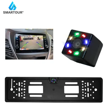 

Smartour Car Rear View Camera Plug 8 LED HD Night Vision Camera Wide Degrees Mini Night Vision Rear View Reversing Camera