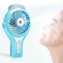 Портативный мини-вентилятор охлаждения ручной увлажнитель запотевающий Вентилятор распылитель воды вентилятор Регулируемый воздушный охладитель USB Перезаряжаемый для наружного использования