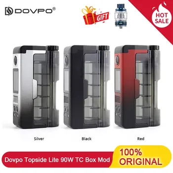

Original Dovpo Topside Lite 90W Tc Box Mod Powered By Single 21700/20700 Battery Fit 510 Thread Atomizer Squonk Vape Box Mod