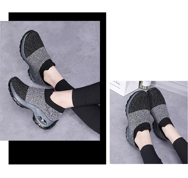 Женские Сникеры на платформе плетеные туфли женские кроссовки спортивная дышащая обувь женские удобные кроссовки Femme Большие размеры 35-42