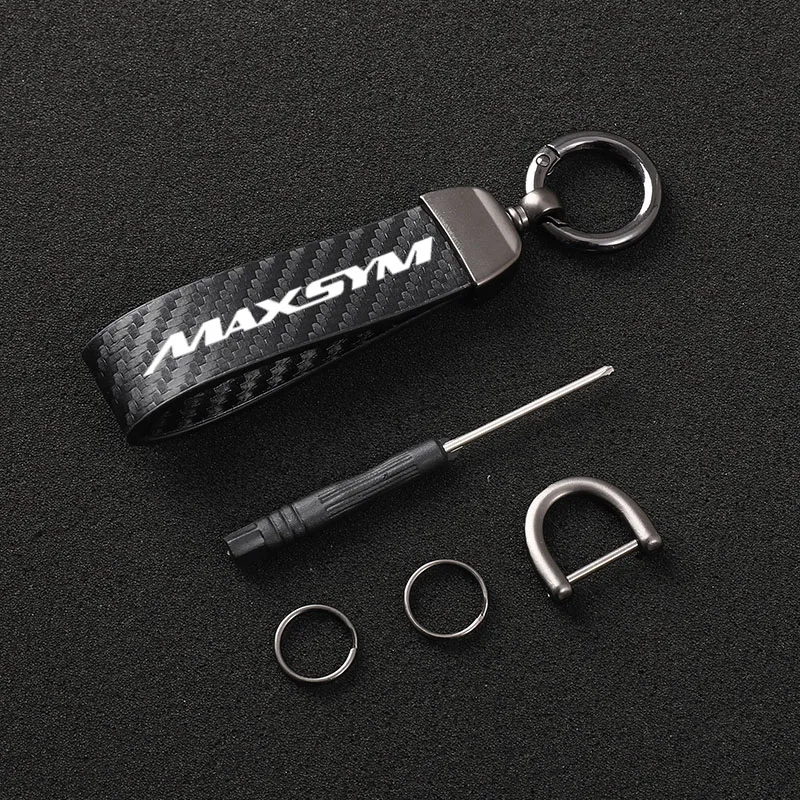 

High-Grade Leather Motorcycle keychain Horseshoe Buckle Jewelry for SYM MAXSYM TL 500 508 Maxsym TL500 TL508 2020-2022