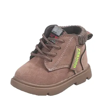 

Children's Non-slip Shoes Winter New Girls Boys Short Martin Boots Kids Retro Boots Size 21-30