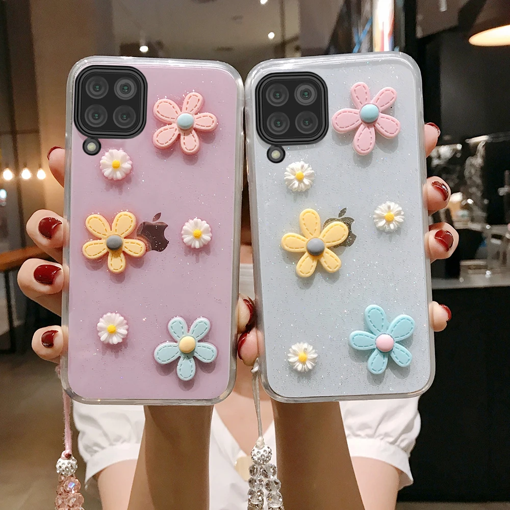 Чехол для телефона с 3D ромашками Huawei Nova 7i 6 SE 5 5i 5t 4 3i 3 3e 4e Mate 30 Pro 20 10 P Smart Z Plus 2019
