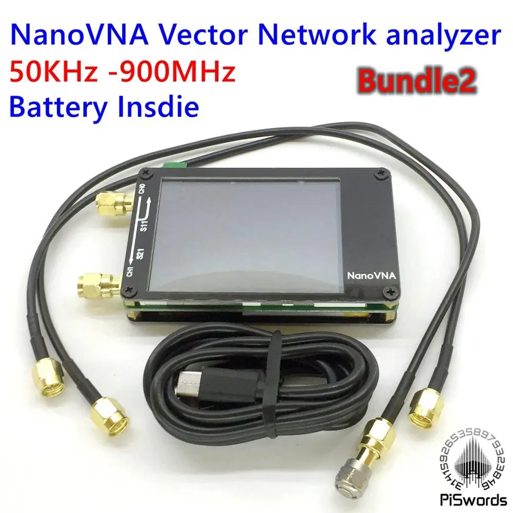 Векторный анализатор сети NanoVNA 50 кГц 900 МГц в металлическом корпусе HF VHF UHF антенна