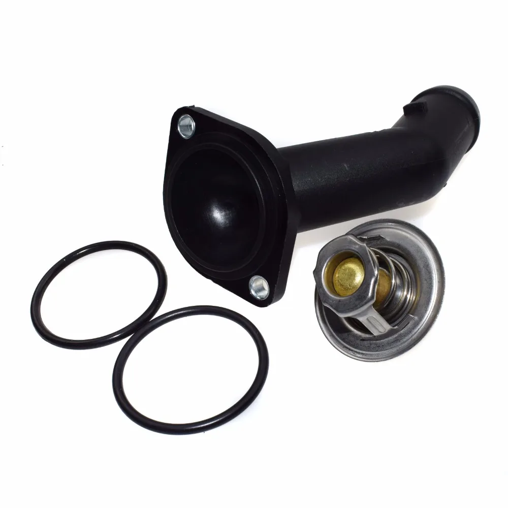 ISANCE Coolant Thermostat Housing 050121113C 06A121121C For VW PASSAT POLO BEETLE BORA CADDY GOLF SHARAN TOURAN TRANSPORTER
