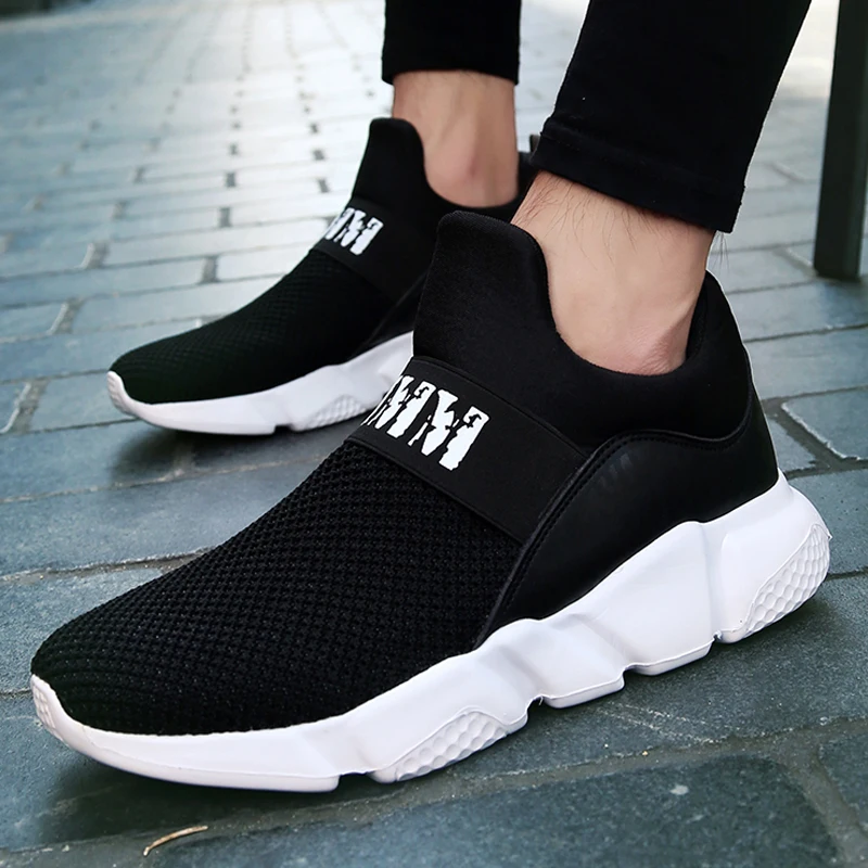 

Outdoor 2020 Running Shoes Sneakers Men Trainers Shoes High-top Loafers Shoes Off White Breathable Tides Sport Shoes Size 39-46