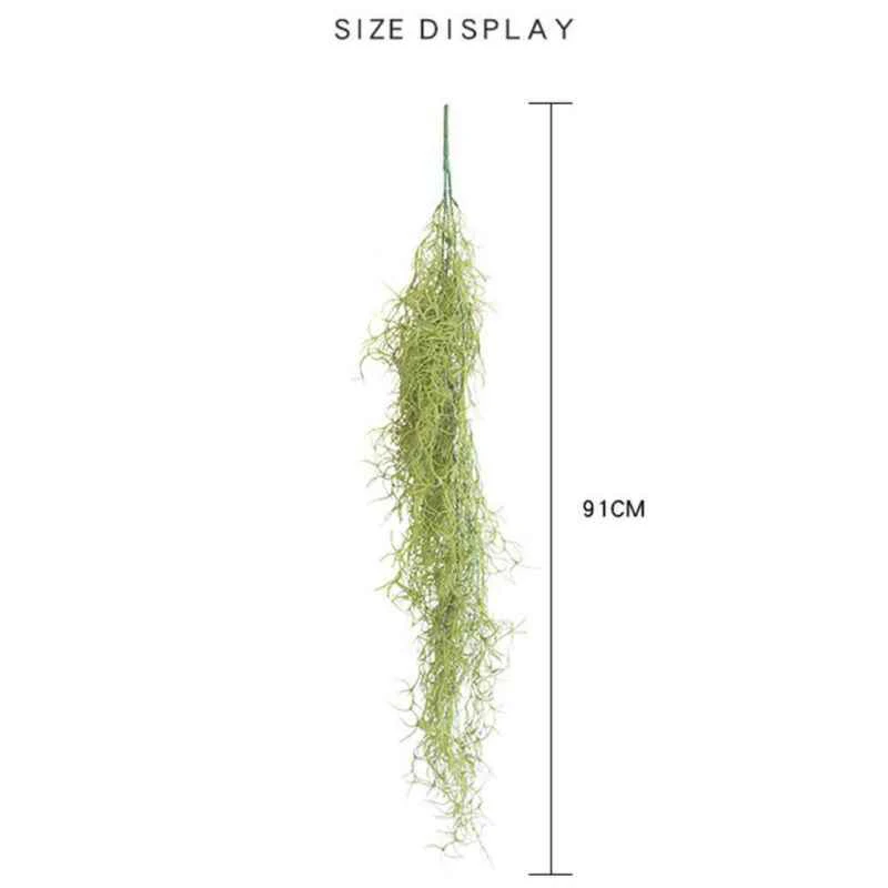 Искусственные настенные Висячие веревки из жемчуга искусственные листья горшок