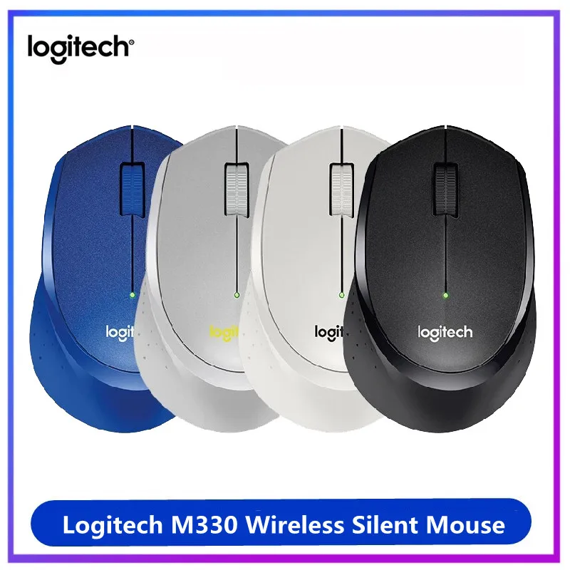 Оригинальная Бесшумная беспроводная мышь Logitech M330 2 4 ГГц USB 1000DPI оптическая для