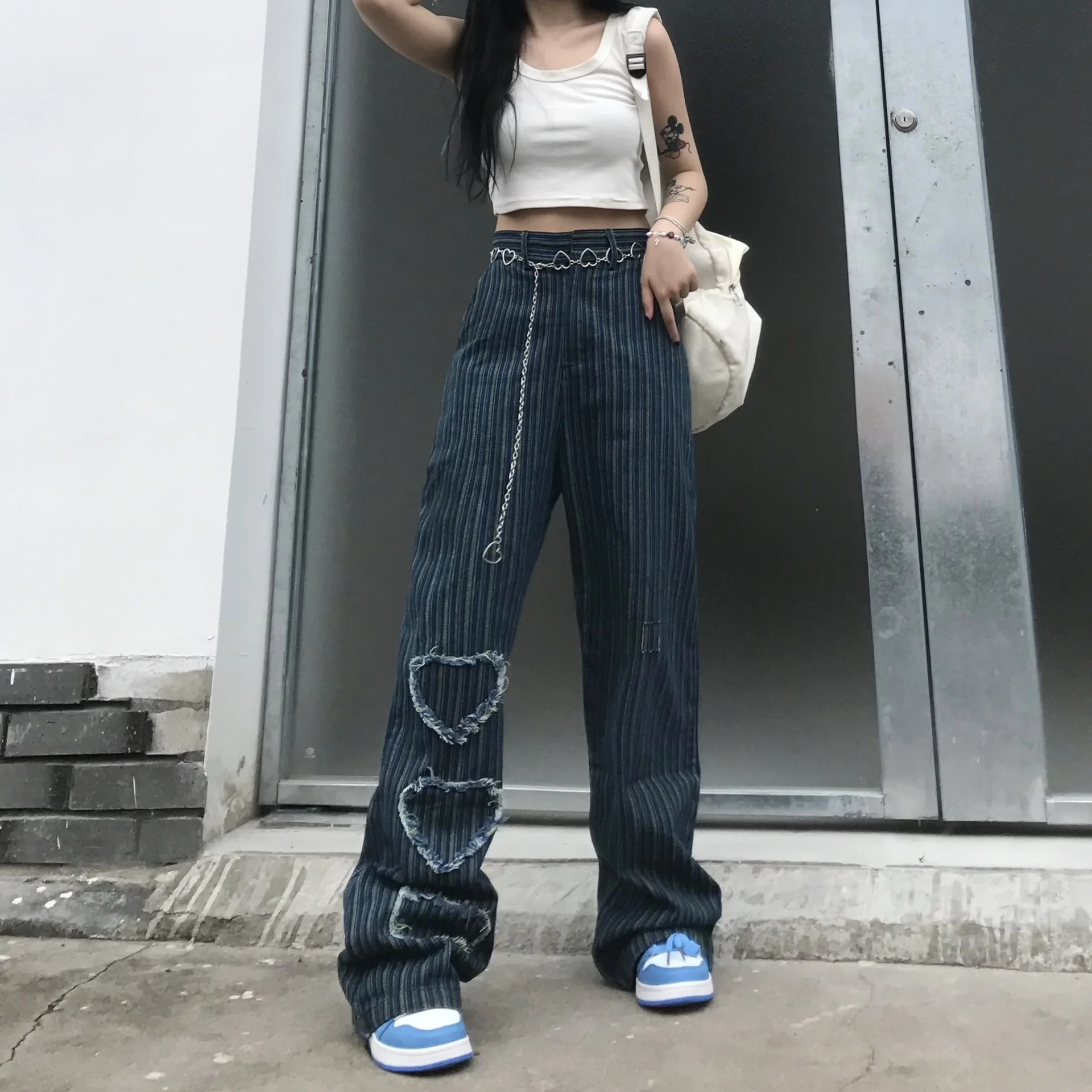 2022 Old Patch Designs Jeans For Women 