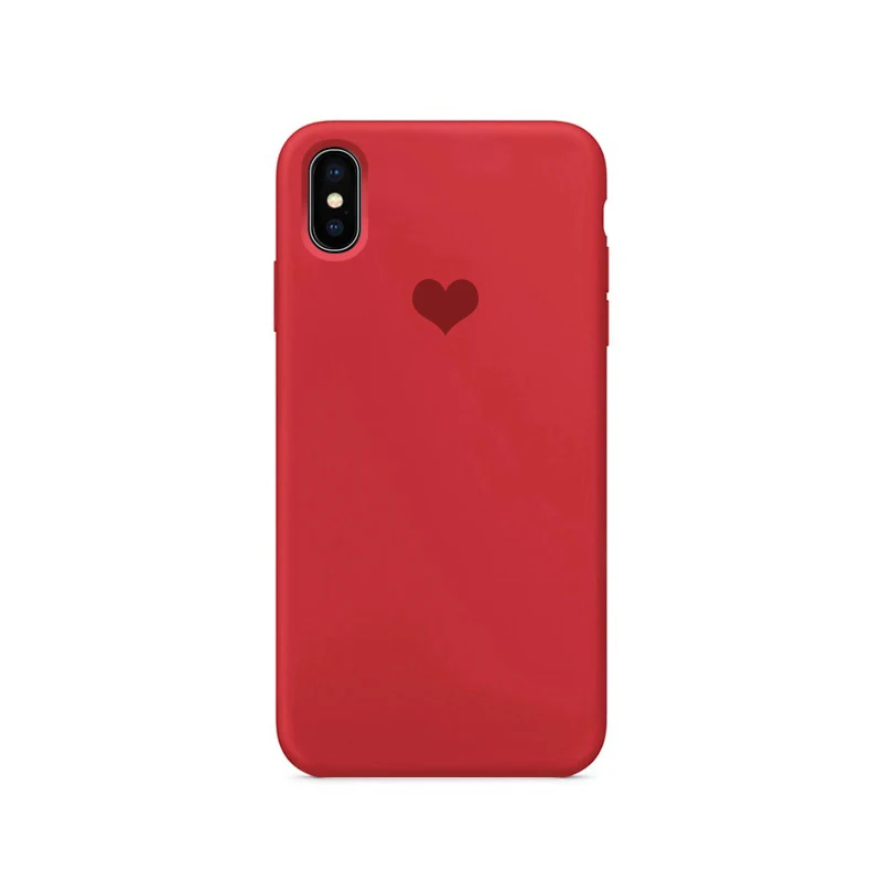 Силиконовый чехол с логотипом для iPhone 11 Pro Max 11 Pro 11 XS Max XR XS X 7 8 6 6S Plus внутренний защитный чехол из микрофибры для мобильного телефона s - Цвет: Red