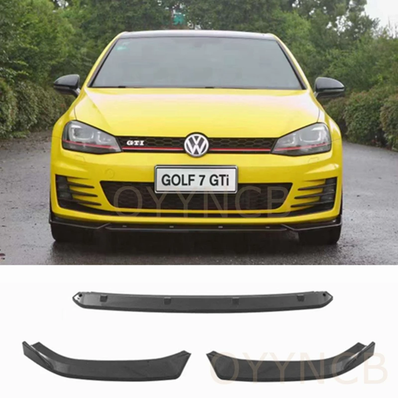 

FOR GOLF MK7 GTi MAX spoiler bumper diffuser front lip body kit ABS material 3-stage for Volkswagen