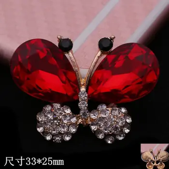 

Creative water drop glass bow diy mobile phone case beauty alloy accessories