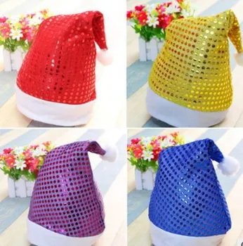 

Manufacturers Direct Selling liang pian mao Christmas Cap Christmas Party Accessories Christmas Section Decorations 5 Color Whol