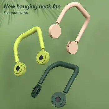 

Lazy Fan Charging Hanging Neck Sports Fan Hanging Neck Lazy Outdoor Car Fan KoreanHanging Lazy Fan Office Home