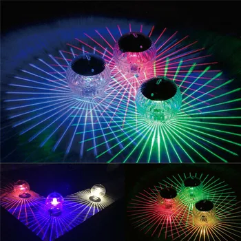 

LED Light Outdoor Solar Water Floating Light Pond Powered Garden Swimming Pool Color Changing Outdoor Landscape Garden Decor