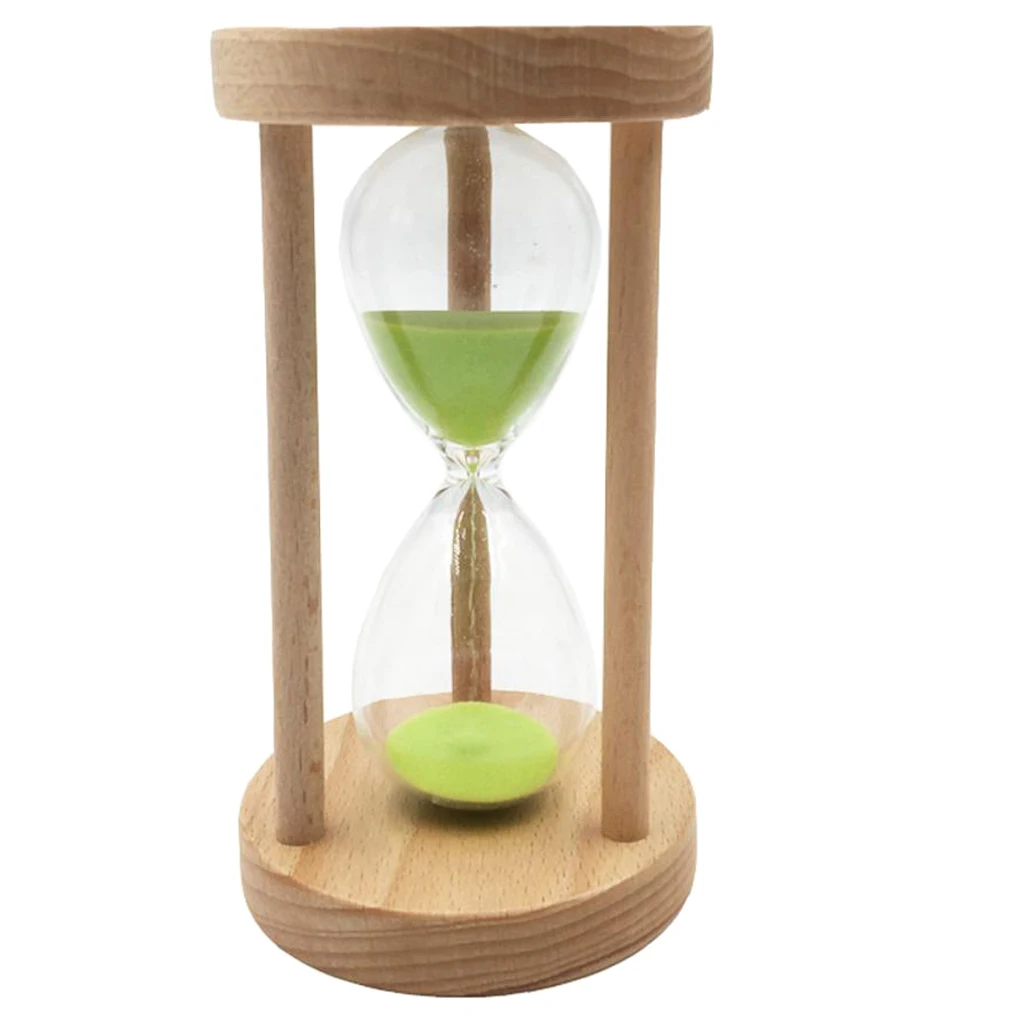 Wooden Sand Timer Hourglass 6/8/12/20/25 Mins Sandglass Timer for Classroom/Kitchen/Games/Brushing Teeth Timer/Home Desk Decor
