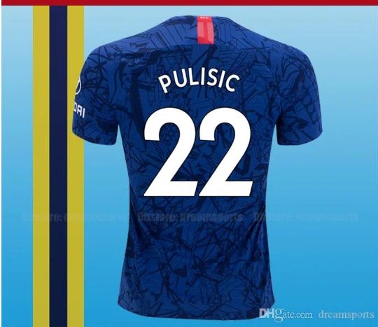 S-4XL, размер, Челси, взрослая футболка, футболки для футбола, 19, 20, домашняя одежда, 3RD KANTE PULISIC WILLIAN,, Челси, Футбольная Футболка - Цвет: shirt