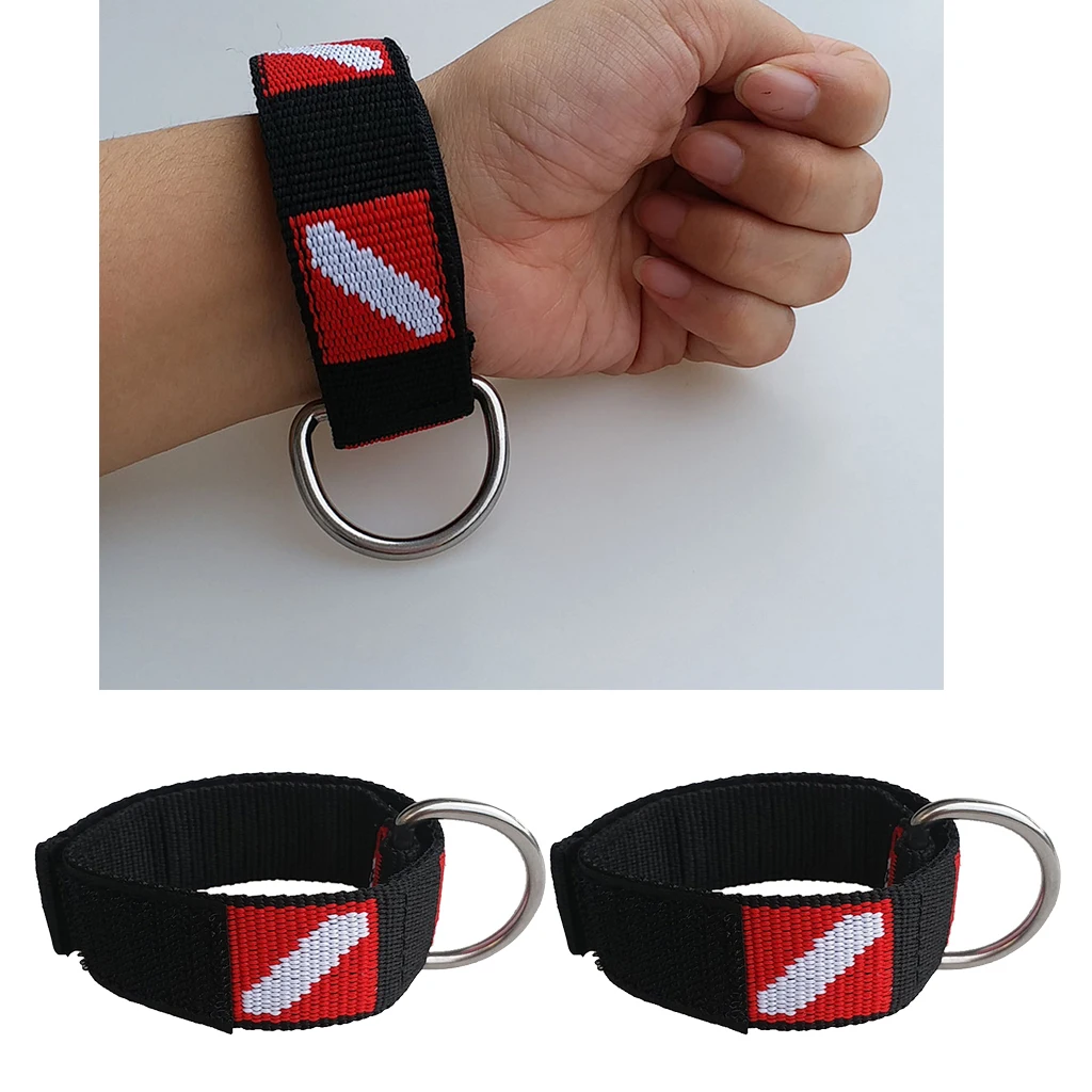 2pcs/Set Diving Strap Belt Strap With D Ring For Torch Light Camera Holder