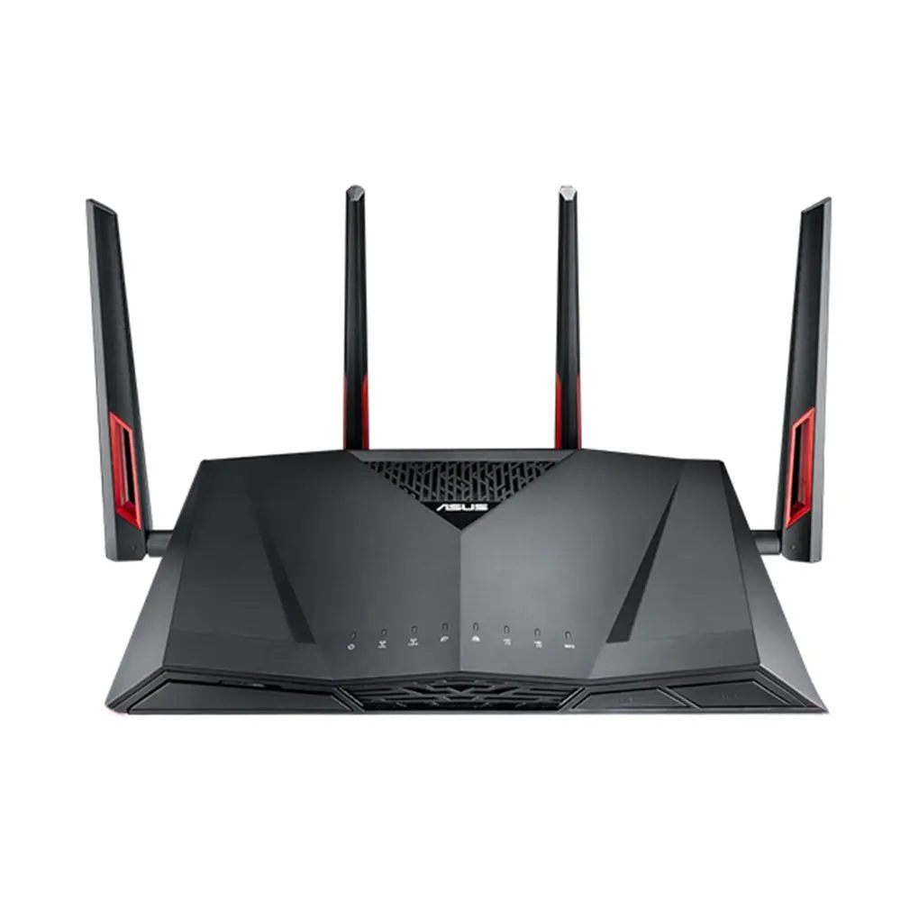 

ASUS RT-AC88U Dual-Band Gigabit Wireless Router with 4 External Aerials High Speed Dual USB Wifi Signal Amplifier
