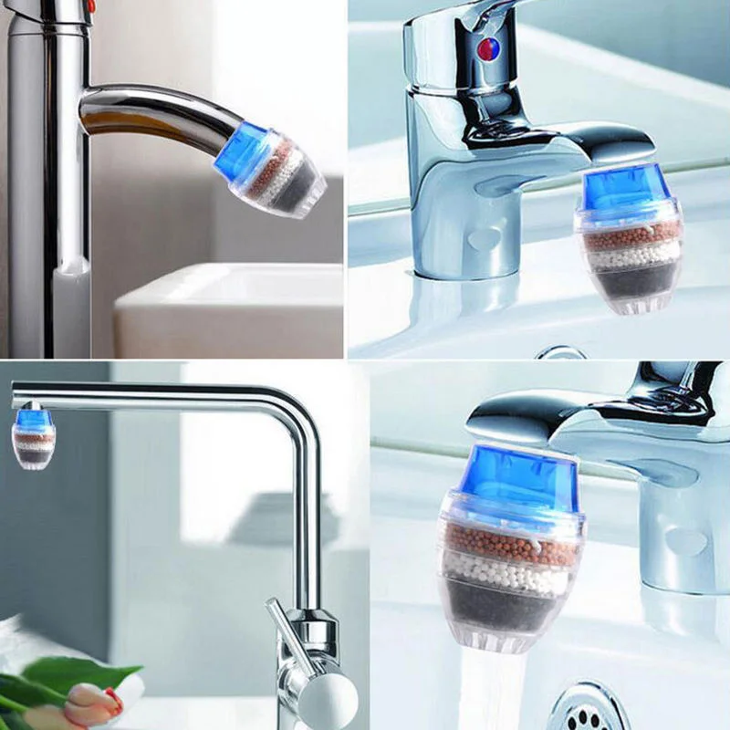 1 Pcs Tap Faucet Filter 5 Layers Drinking Water Purifier Water Filter Cartridge Home Kitchen Use HYD88