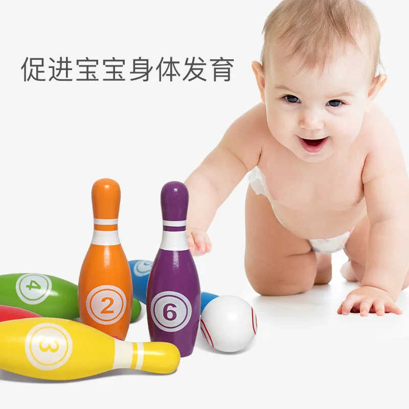 Игрушки для боулинга, детский внутренний набор, для детей 3-4-6 лет, обучающая инновационная Интерактивная креативная мультяшная игра