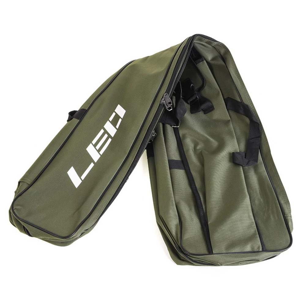 Two Layer 130cm Fishing Rod Reel Bag Fishing Pole Gear Tackle Carry Case Carrier Travel Bag Storage Bag Organizer Fishing Bag - Цвет: Зеленый
