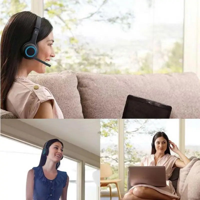 Беспроводная гарнитура logitech H600 с микрофоном с шумоподавлением Nano для почти платформы и операционной системы