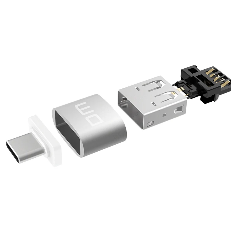 Адаптер DM USB C Type к 2 0 адаптер Thunderbolt 3 OTG кабель для Macbook pro Air Samsung S10 S9 OTG|Адаптеры карт