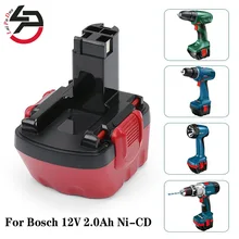 For BOSCH 12V 2.0AH Replacement tool battery For BOSCH GSR AHS GSB GSR PSR 12 12VE BAT043 BAT045 BAT046 BAT049 BAT139 2607335273
