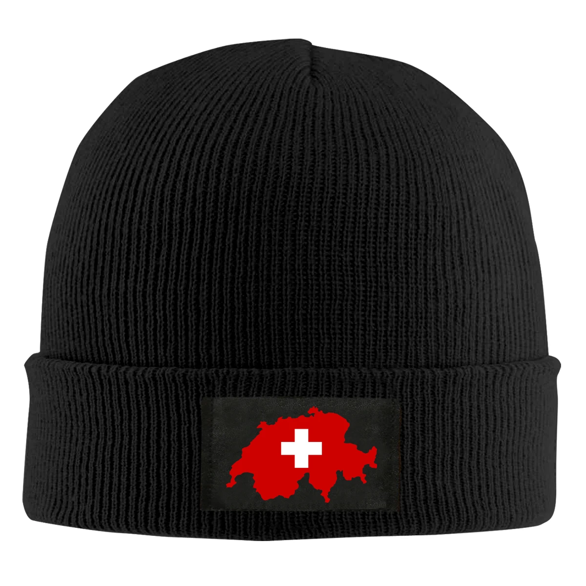 Winter Warm Daily Hat TLPM9LKMBM Switzerland Map Flag Beanie Skull Cap for Women and Men