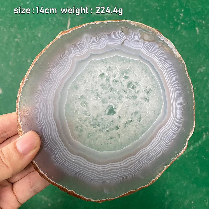 10-30CM Super Big Natural Agate Slice Gems Crafts Stone Onyx Coaster Cup Mug Glass Hot Beverage Holder Pad Mat Decorative Plates