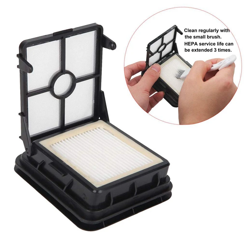 2 Packs Tangle-Free Multi-Surface Pet Brush Rolls + 2 Packs Vacuum Filters 1866 Replacement for Bissell Crosswave Vacuum Clean