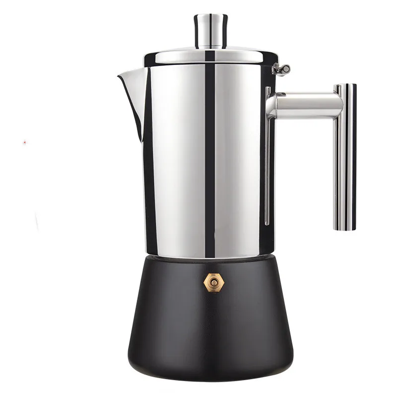 Geyser Coffee Maker Induction Cooker 300ML 304 Stainless Steel Espresso