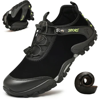 

Breathable Big Size Men Hiking Shoes Mountain Climbing Boots Anti-skid Trekking Hunting Shoes High Quality Waterproof Boots Male