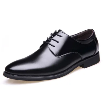 

Men's Casual Leather Shoes Fashion Slip On Formal Business Wedding Dress Shoes Male Classic Gentleman Oxfords Shoes DropShipping