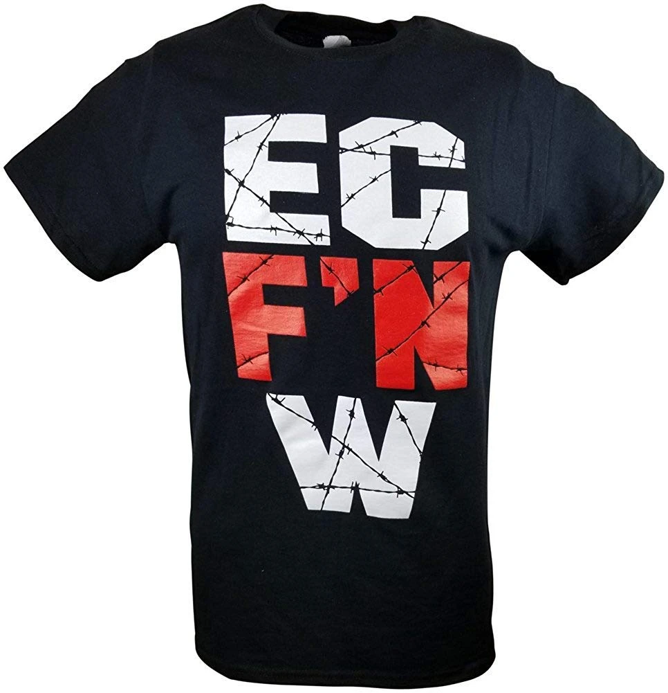 Lontse ec f'nワットエクストリーム · 選手権レスリングecwメンズtシャツ黒5X-Large