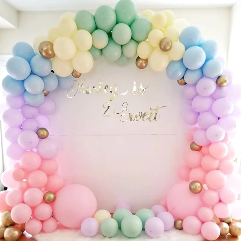 balloon arch for girl baby shower