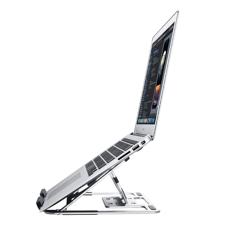 wireless speakers for laptop 2022 2021 New Laptop Stand Adjustable Aluminium Notebook Folding Riser Ergonomic Tablet Holder best laptop cooling stand