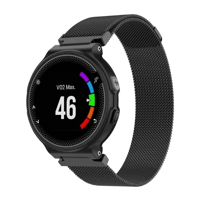 Магнитный сменный ремешок из нержавеющей стали для часов Garmin Forerunner 220 230 235 630 620 735 235 подходящие часы S20 S5 S6
