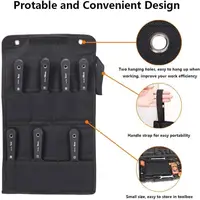 7PCS Putty Knives Set Flex Drywall Knife Paint Scraper Kit 7 Sizes Soft Grip Handle Carbon Steel Blade Canvas Storage Bag Includ 2