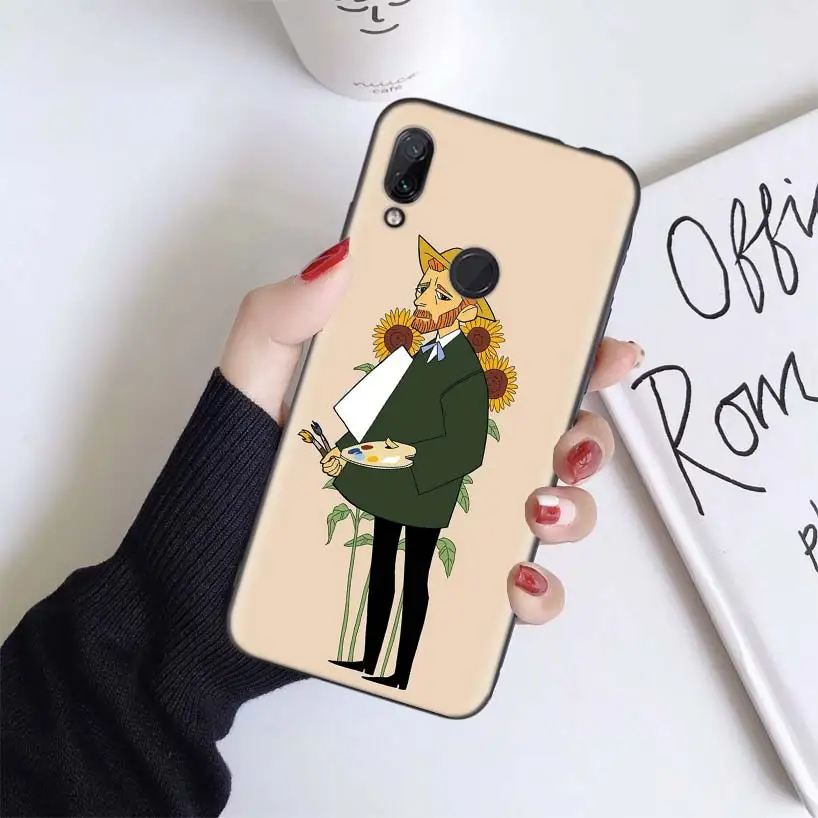 BS193-10 Чехол Ван Гога с подсолнухами Ромашка для Xiao mi Red mi Note 7 8 K20 7S 7A 6 6A Pro S2 5 mi Play 9T CC9 E A1 A2 Lite F1 мягкий чехол для телефона - Цвет: BS193-10