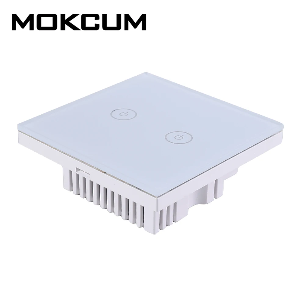 AC 110V 220V 800W 2 канала WI-FI Беспроводной модуль 2Bit Тип-86 сенсорный переключатель приложение цепи интеллигентая(ый) контроллер