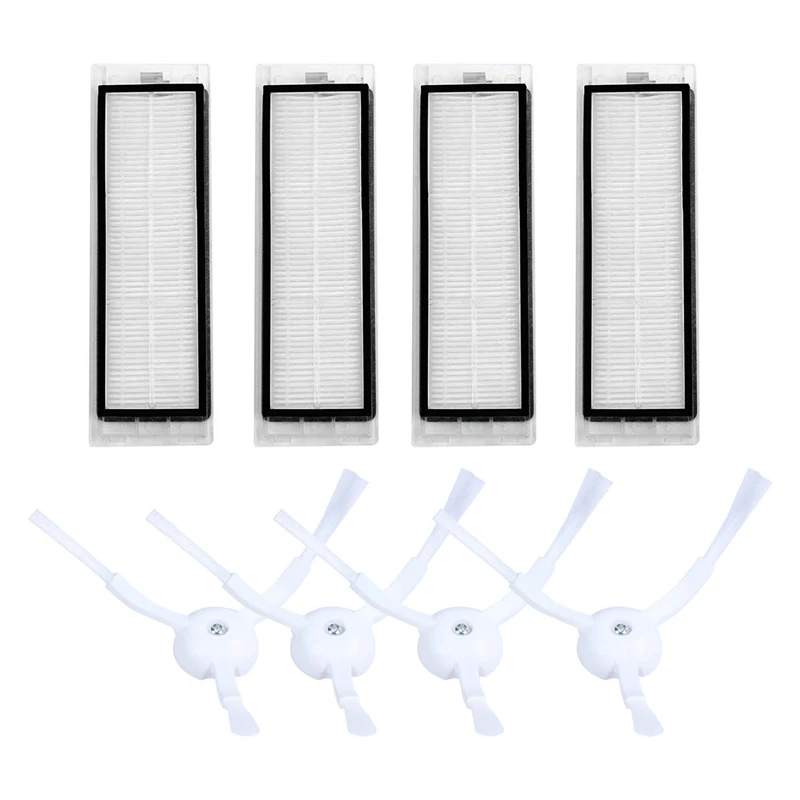 

10 Pcs Improved Version Washable Hepa Filter for Xiaomi Roborock S50 S51 Parts & 4 Pcs Side Brush for Xiaomi Roborock S50 S51 Va