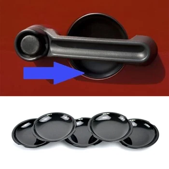 

Black ABS Door Bowl Handles Cover Trim Fit For Jeep Wrangler JK 2007-2018 Easy To Install