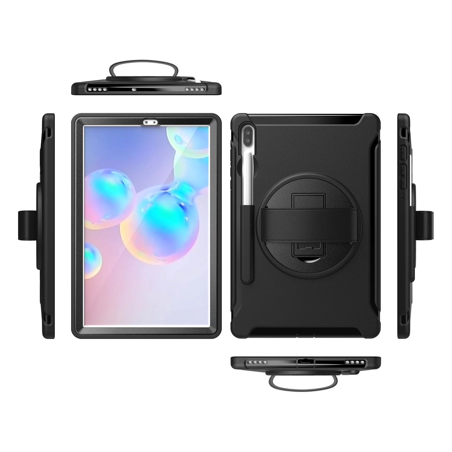 3-Слои Heavy Duty Детские подарок планшетный чехол для samsung Galaxy S6 10,5 T860 чехол ударостойкий противоударный с ремешком и креплением на руку для SM-T865
