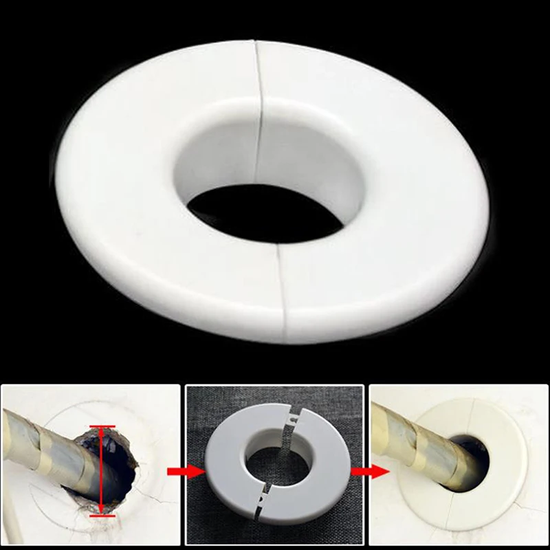 Plastic Wall Hole Decor Cover Plug for Air Conditioning Hose PVC Pipe Cable Hole 