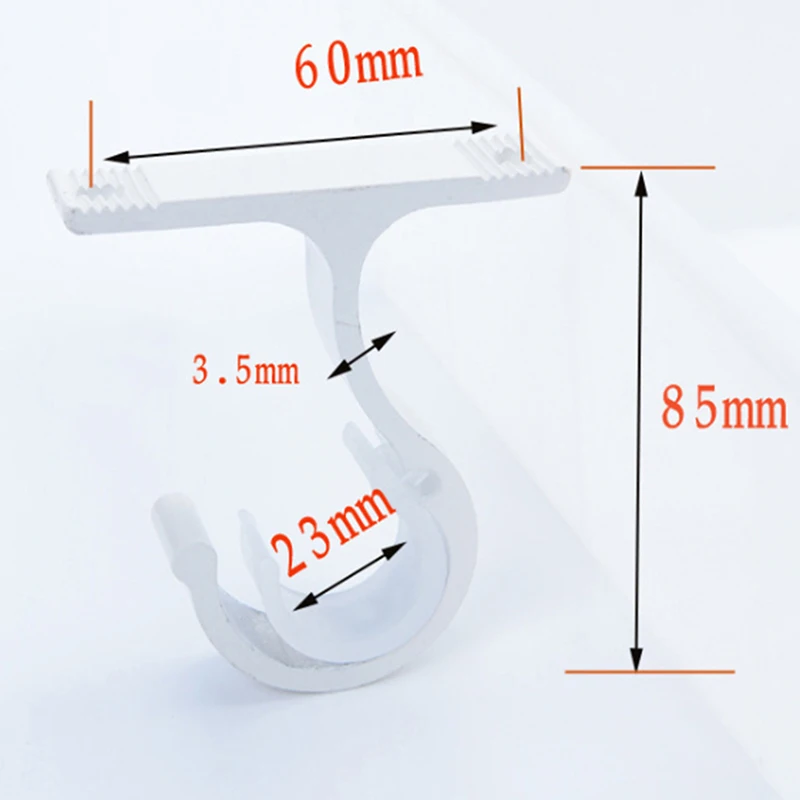 Aluminium Alloy Rod Drapery Bracket Fit Drape Rods Curtain Fixed Holder Modern Window Home Storage Hook Tools