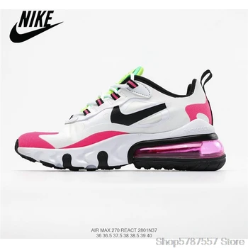

Nike Air Max 270 React Women's Breathable Mesh Running Shoes Size 36-39